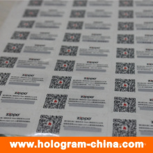 Пользовательские голограмма наклейки печать QR-кода 
